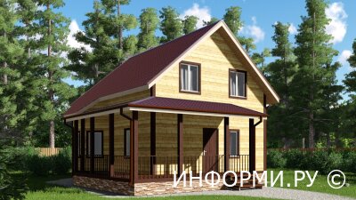 Дом из бруса 8 на 10 м: особенности проектирования